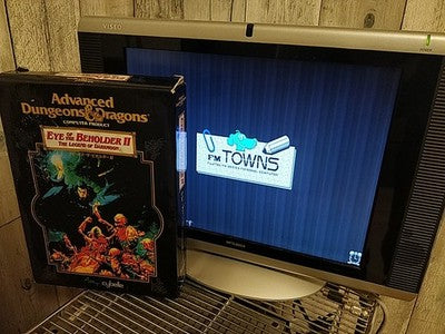 Eye of the Beholder II Legend of Darkmoon FM Towns Marty CD-ROM Boxed Working