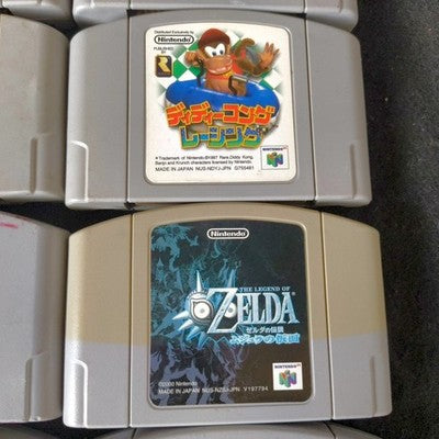 Nintendo 64 N64 Game Cartridge Bulk Lot of 15 Zelda Mario Pokemon Stadium Japan