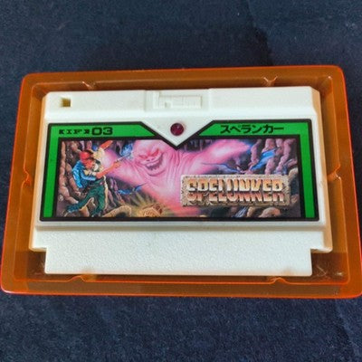Spelunker with POP Famicom FC NES Cartridge, Manual in Box set, Working, Japan