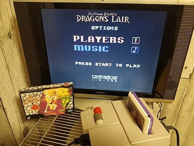 Dragon's Lair Epic Sony Records Nintendo Famicom Cartridge Manual Boxed Working