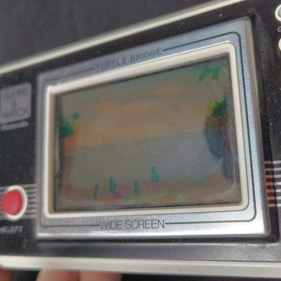 Nintendo Game and Watch Turtle Bridge TL-28 Boxed Complete Screen Wear Japan