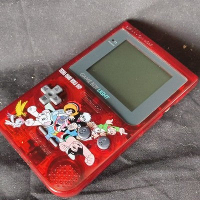 Game Boy Light Tezuka Osamu World Shop Astro Boy Atom Red Limited Working Rare
