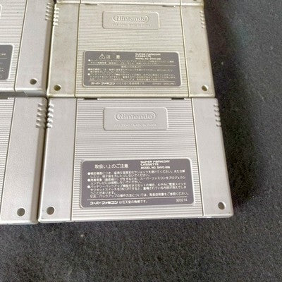 Super Famicom SFC Game Cartridge Bulk Lot of 9 Super Mario World RPG Kirby Japan