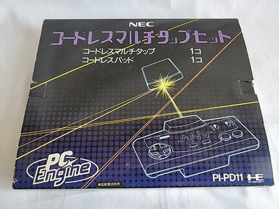 NEC PC Engine Cordless Multi Tap Receiver PI-PD11 Cordless Pad PI-PD12 Working