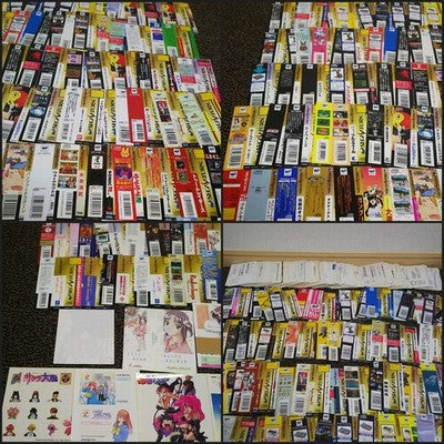 SEGA Saturn Game Spine OBI Card Lot of 150 Japan Rare Paper Collectible Set