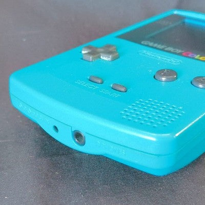 Game Boy Color Teal Nintendo Console CGB-001 Boxed Working No Game Cart Japan