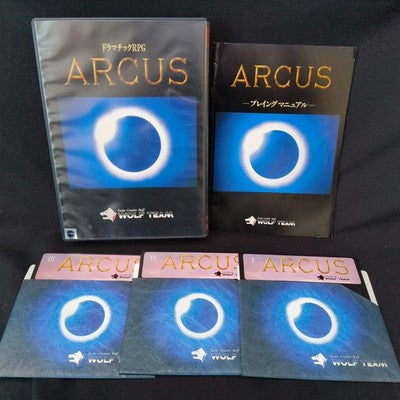 PC-8801 Wolf Team ARCUS, 5-inch FDD w/ Manual, Box set, Working, Japan