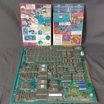 Technos The Combatribes JAMMA Arcade PCB Board Working with Instruction Cards