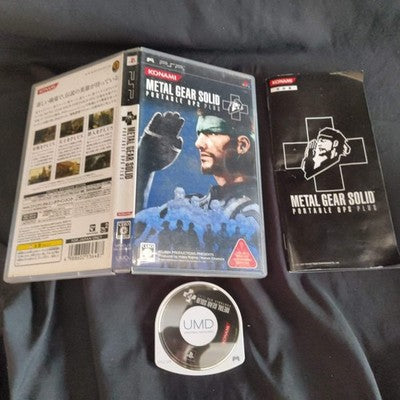 Metal Gear Solid PSP Lot 4 Games Peace Walker Portable Ops Plus Japan Import