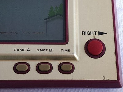 Vintage Nintendo Game and Watch Helmet LSI Screen Handheld Game Japan Working