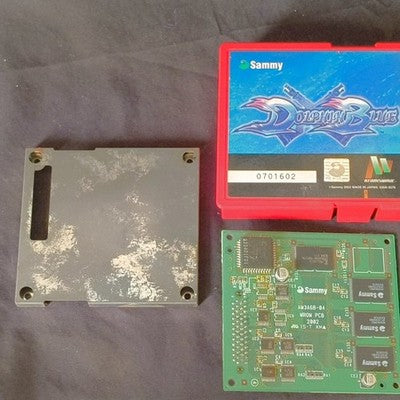Sammy Dolphin Blue Atomiswave Cartridge and Motherboard Set Working Japan Import