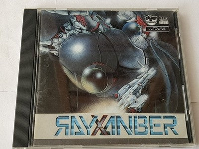 Rayxanber Fujitsu FM Towns Shoot em Up Game Disc Manual Boxed Japan Working