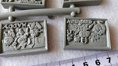 Nintendo Famicom Game Rubber Relief Stamp Set of 19 Wholesale Lot Japan Import
