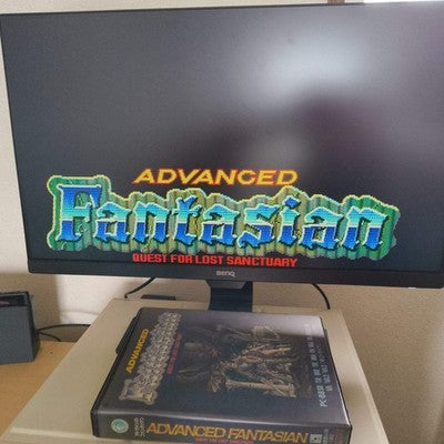 PC-8801 PC88 Advanced Fantasian - Crystal Soft - with Manual, Postcard, Working