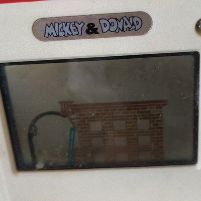 Game & Watch Mickey & Donald DM-53 Nintendo Faded LCD No Battery Cover Rare