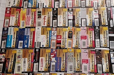 SEGA Saturn Game Spine OBI Card Lot of 150 Japan Rare Paper Collectible Set