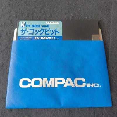Compac The Cockpit PC-8801 3D Flight Simulator Complete CIB Working Import Japan