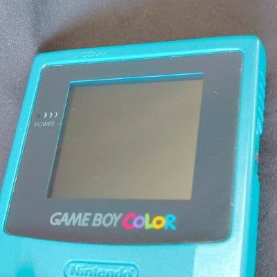 Game Boy Color Teal Nintendo Console CGB-001 Boxed Working No Game Cart Japan