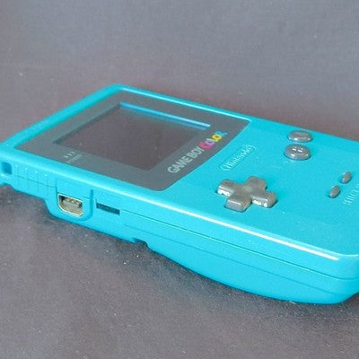 Game Boy Color Teal Nintendo Console CGB-001 Boxed Working No Game Cart Japan