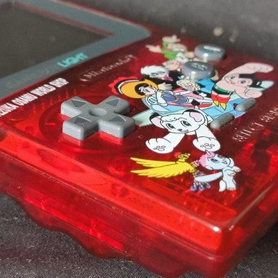 Game Boy Light Tezuka Osamu World Shop Astro Boy Atom Red Limited Working Rare