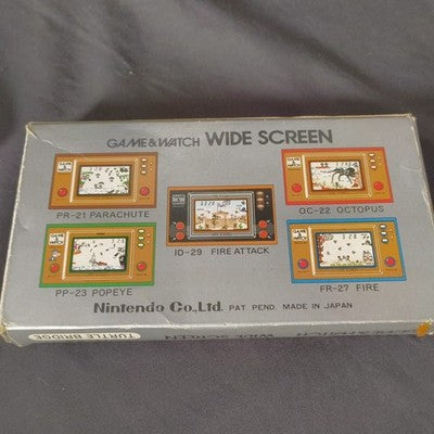 Nintendo Game and Watch Turtle Bridge TL-28 Boxed Complete Screen Wear Japan