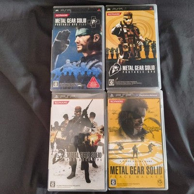 Metal Gear Solid PSP Lot 4 Games Peace Walker Portable Ops Plus Japan Import