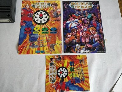 Double Dragon SNK Neogeo MVS Arcade Cartridge Instruction Copy Japan Working