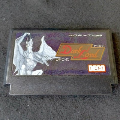 Data East Dark Lord Famicom RPG Cartridge Complete CIB Working Japan Import Rare