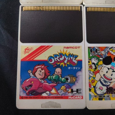 Lot of 4 Japanese PC Engine Hu Cards for TurboGrafx-16, Working, Japan