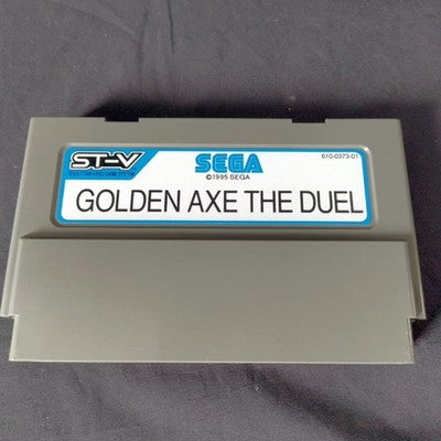 SEGA ST-V Golden Axe The Duel Arcade Cartridge with Manual and Cards Set Japan