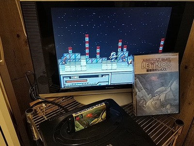 Assault Suit Leynos (Target Earth) SEGA Mega Drive Japan Complete Boxed Working
