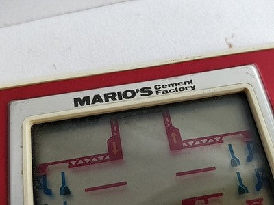 Vintage Nintendo Game and Watch Mario's Cement Factory Handheld Japan Working