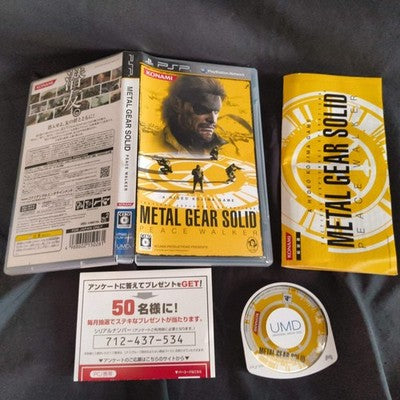 Metal Gear Solid PSP 3 Games Lot Peace Walker Portable Ops Plus Japan Import