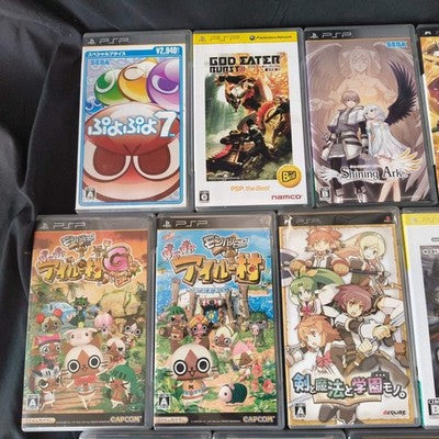 PSP Games Lot of 19 Japan Import Sony PlayStation Portable RPG Star Ocean Tales