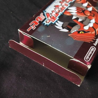 Pokemon Ruby Japanese GBA Game Boy Advance Cartridge w/Manual, Box set, Working