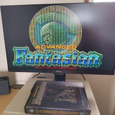 PC-8801 PC88 Advanced Fantasian - Crystal Soft - with Manual, Postcard, Working