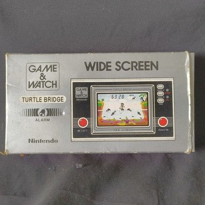 Nintendo Game and Watch Turtle Bridge TL-28 Boxed Complete Screen Wear Japan