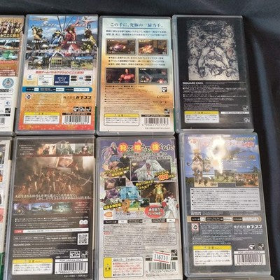 PSP Games Lot of 18 Japan Import Anime RPG Final Fantasy One Piece Bleach