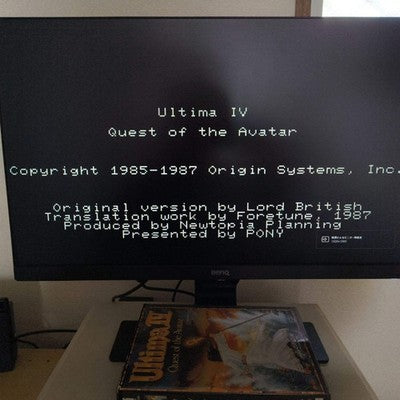 PC-8801 Ultima IV Quest of the Avatar, 5-inch FDD w/Manual, Box, Working, Japan