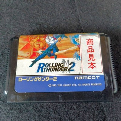 Namcot Rolling Thunder 2 Sega Mega Drive Game Complete Set Working Rare Japan