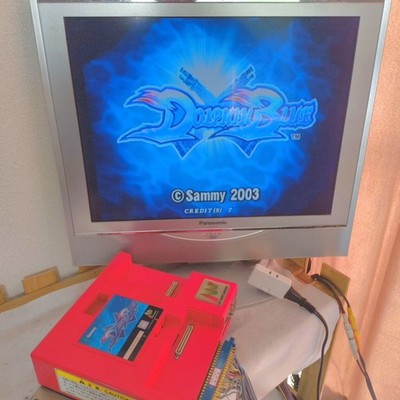 Sammy Dolphin Blue Atomiswave Cartridge and Motherboard Set Working Japan Import