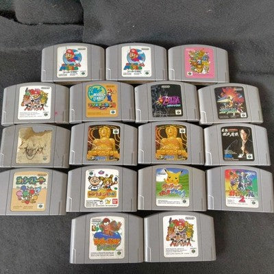 Nintendo 64 N64 Game Cartridge Bulk Lot of 18 Mario Zelda Pokemon Yoshi Japan