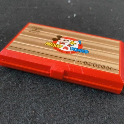 Game & Watch Mickey & Donald DM-53 Nintendo Faded LCD No Battery Cover Rare