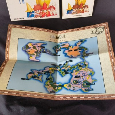 Final Fantasy I II Famicom Square Complete CIB Working Rare Japan Vintage Import