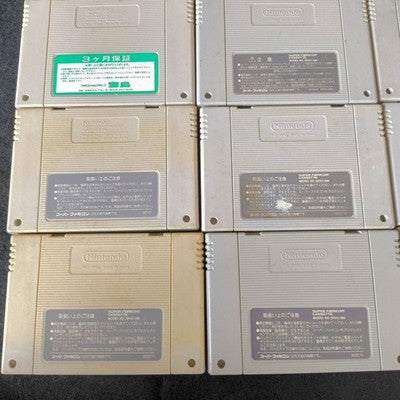 Super Famicom SFC Cartridge Bulk Lot of 16 Super Mario RPG Dragon Ball Z Japan