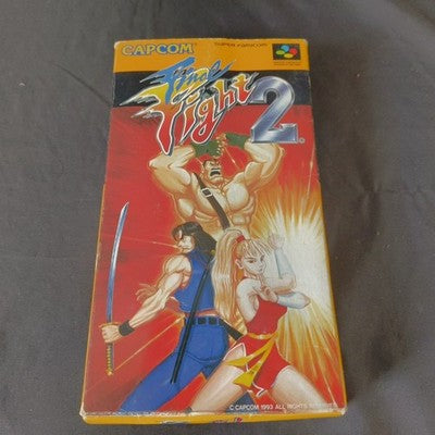 Final Fight 2 Super Famicom Capcom Complete CIB Working Rare Import Japan Boxed
