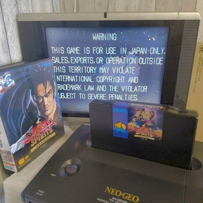 SNK NEO GEO AES Max 330 Mega Pro Gear Spec Real Samurai Spirits Game Tested