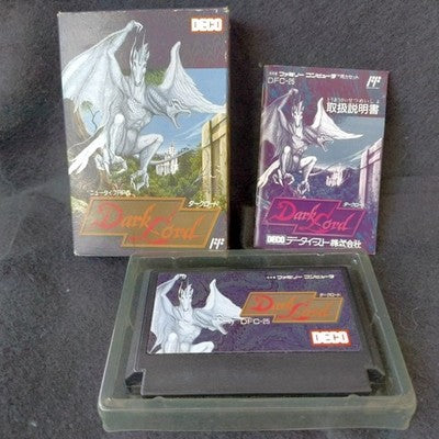 Data East Dark Lord Famicom RPG Cartridge Complete CIB Working Japan Import Rare