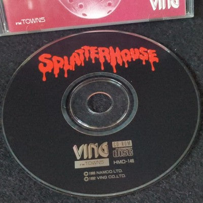 Splatter House FM Towns Ving CD-ROM Complete CIB Rare Japan Import Vintage Retro