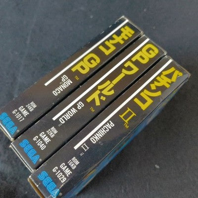 Monaco GP GP World Pachinko II SG-1000 Sega 3 Game Lot Working Vintage Japan